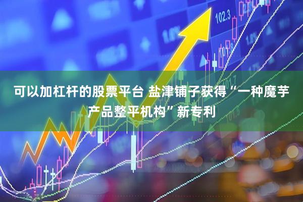 可以加杠杆的股票平台 盐津铺子获得“一种魔芋产品整平机构”新专利