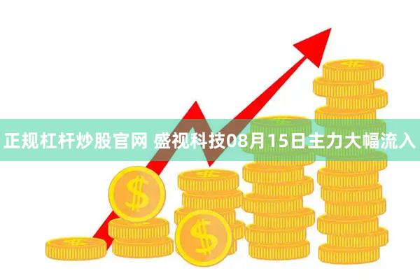 正规杠杆炒股官网 盛视科技08月15日主力大幅流入